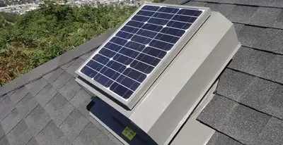 attic fan installation services with energy-efficient roof-mounted ventilation system in Milwaukee, WI