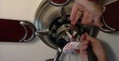 Ceiling fan installation with electrical wiring and mounting by professional electrician in Milwaukee, WI