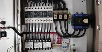 Electrical panel installation with organized circuit breakers and wiring in Milwaukee, WI