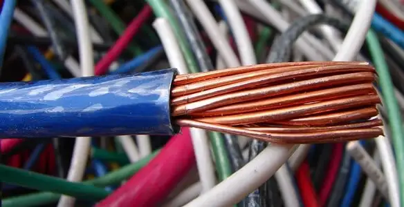 electrical wiring services showing exposed copper conductors and cable preparation in Milwaukee, WI
