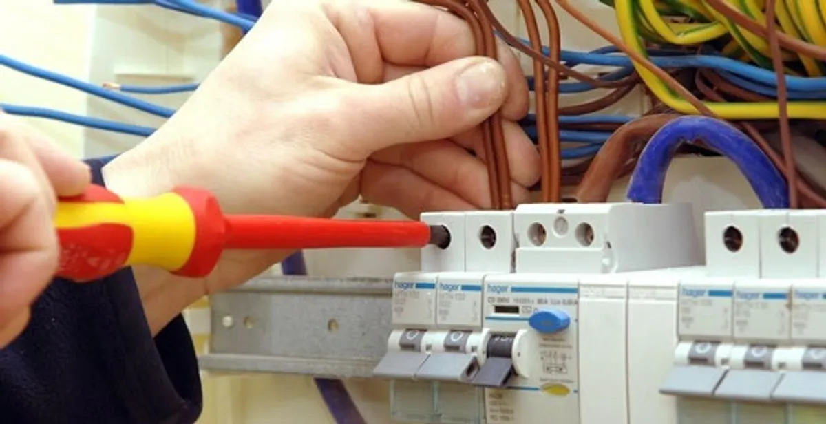 electrician services performing professional electrical panel wiring and connections in Milwaukee, WI