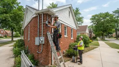 Electrician providing residential electrical services in Milwaukee, WI