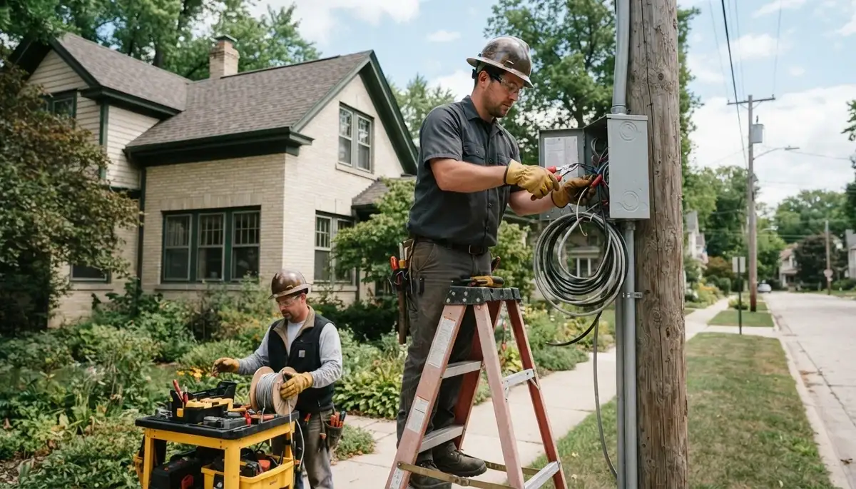 Professional electrician providing electrical services in Milwaukee, Wisconsin