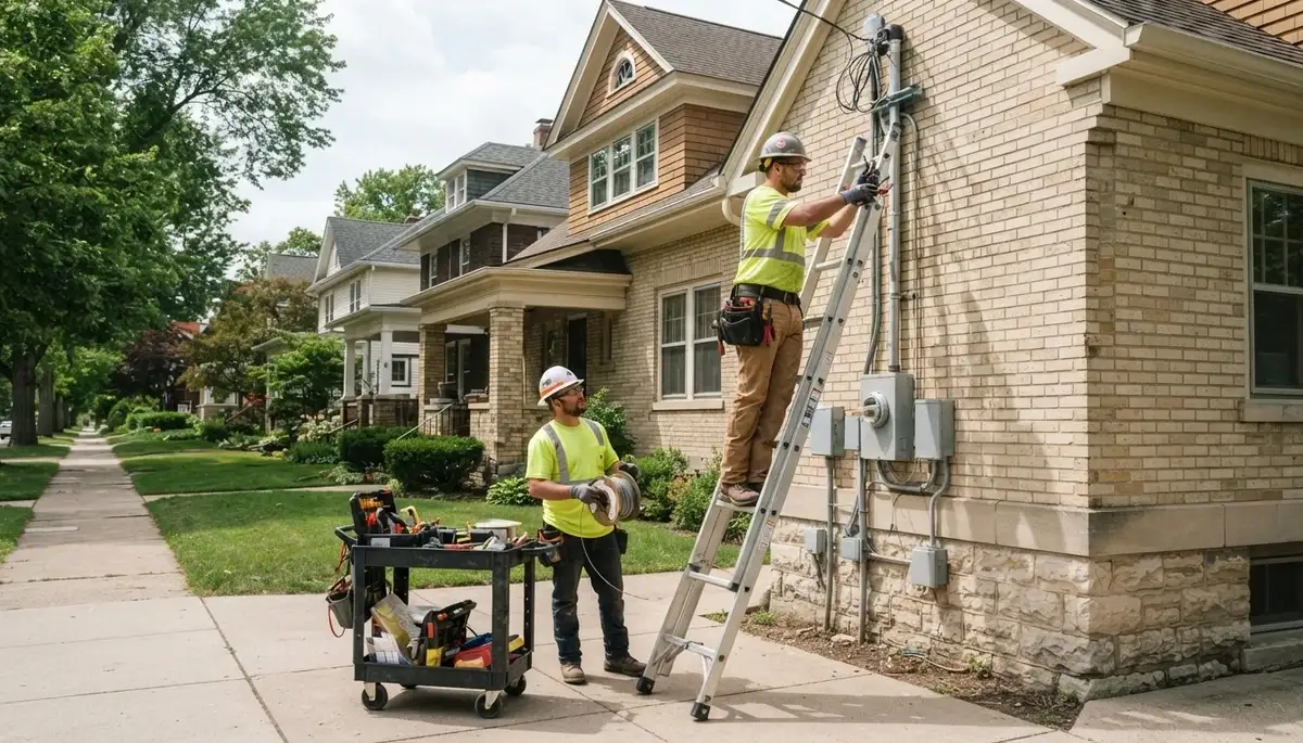 Electrician services in Milwaukee, WI by a professional electrical contractor