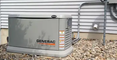 generator installation service featuring outdoor standby generator setup by licensed electricians in Milwaukee, WI