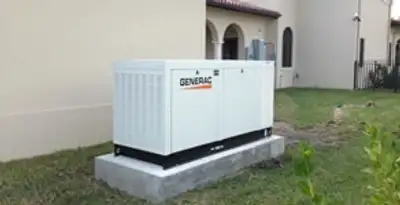 generator installation service showing standby generator professionally installed for residential power backup in Milwaukee, WI
