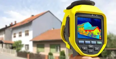 home energy audit service performing exterior thermal inspection to identify energy loss in Milwaukee, WI