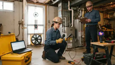 Milwaukee electrician conducting a home energy audit for an older brick or frame house in Milwaukee, WI