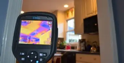home energy audit service using thermal imaging to evaluate electrical efficiency inside a home in Milwaukee, WI
