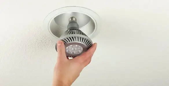 lighting installation service featuring recessed ceiling light installed by licensed professionals in Milwaukee, WI