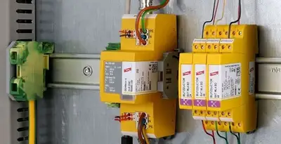 lightning surge protection system with surge suppressors installed by electrical service professionals in Milwaukee, WI