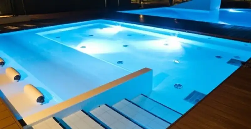 pool light installation and repair services providing modern illuminated pool lighting in Milwaukee, WI