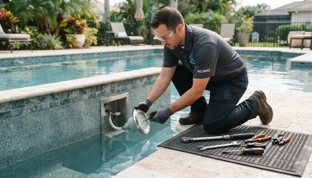 Pool light installation and GFCI wiring service for Milwaukee, WI homes