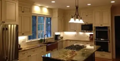 Recessed lighting installation enhancing interior lighting by professional electricians in Milwaukee, WI