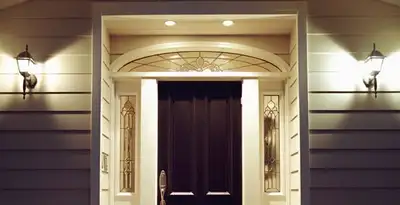 security light installation services with professionally installed entryway lighting in Milwaukee, WI