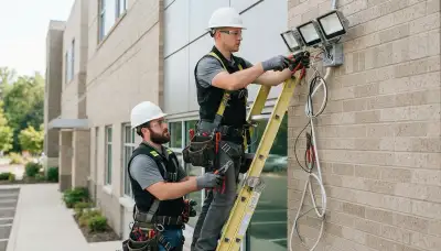 Security lighting installation for Milwaukee, WI homes by On Call Electrical