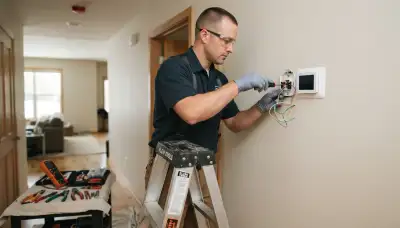 Thermostat installation service for a Milwaukee, WI home by a professional electrician