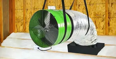 whole house fan installation services with professionally mounted ventilation fan system in Milwaukee, WI